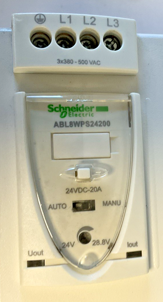 SCHNEIDER ELECTRIC ABL8 WPS24200 POWER SUPPLY PHASEO 500VAC 50/60HZ 1.2A