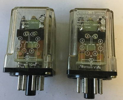OMRON MK2EPN-UA-AC24 RELAY 10A 230VAC/28VDC ***LOTOF2***