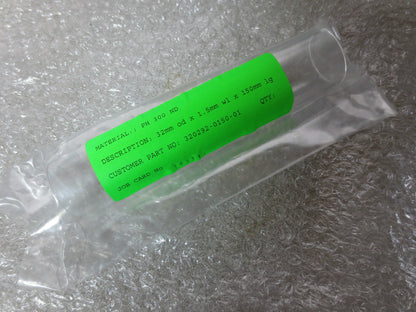 HANOVIA UV 320292-0150-01 SLEEVE 32mm x 1.5mm X 150mm CLEAR LIGHTING PH 300 ND