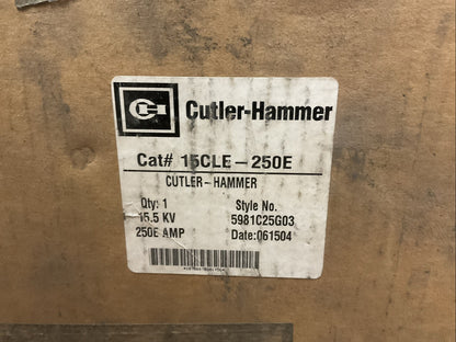 CUTLER HAMMER 15CLE-250E 15.5KV 250E AMP 5981C25G03 FUSE