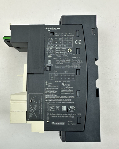 SCHNEIDER ELECTRIC LUB12 POWER BASE TESYS U 12A 3-POLE 600VAC 036277