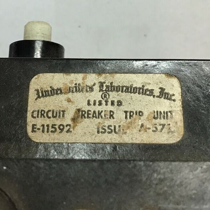 GENERAL ELECTRIC TKMA836T400 TRIP UNIT  3POLE 400A