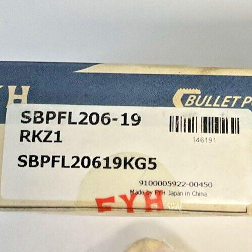 FYH SBPFL206-19 2BOLT FLANGE BEARING SBPFL20619KG5 ***LOTOF2***