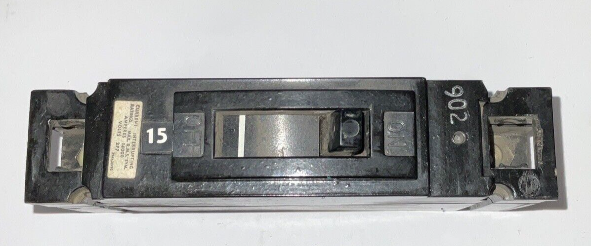 GENERAL ELECTRIC TEF113020 CIRCUIT BREAKER 20A 1POLE 277VAC 125VDC ***LOTOF2***