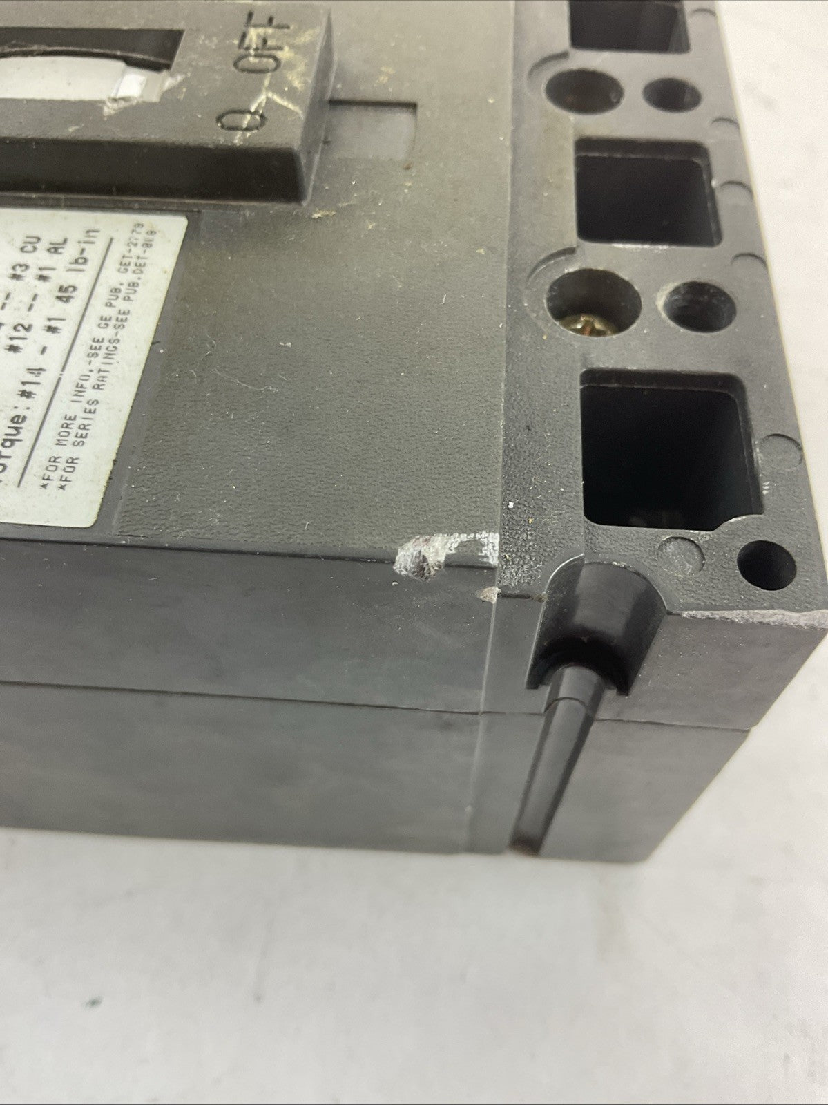 GE TED134060WL INDUSTRIAL CIRCUIT BREAKER 60AMP 480VAC 250VDC 3POLE