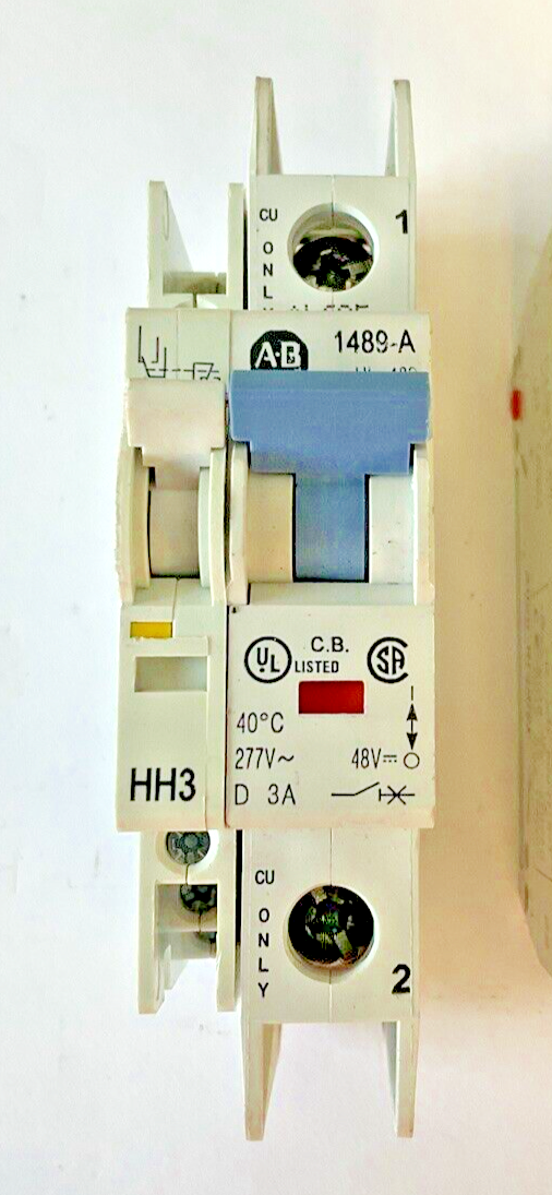 ALLEN BRADLEY 1489-A1D030 CIRCUIT BREAKER SER.A W/ 1489-AAHH3 AUX***LOTOF3***