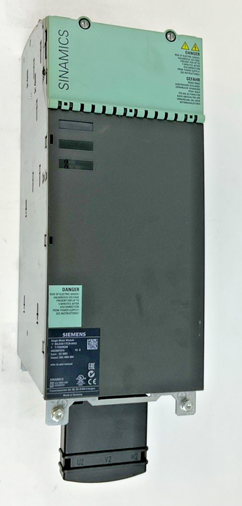 SIEMENS 6SL3120-1TE26-0AA3 SINGLE MOTOR MODULE 600VDC 60A FS:D