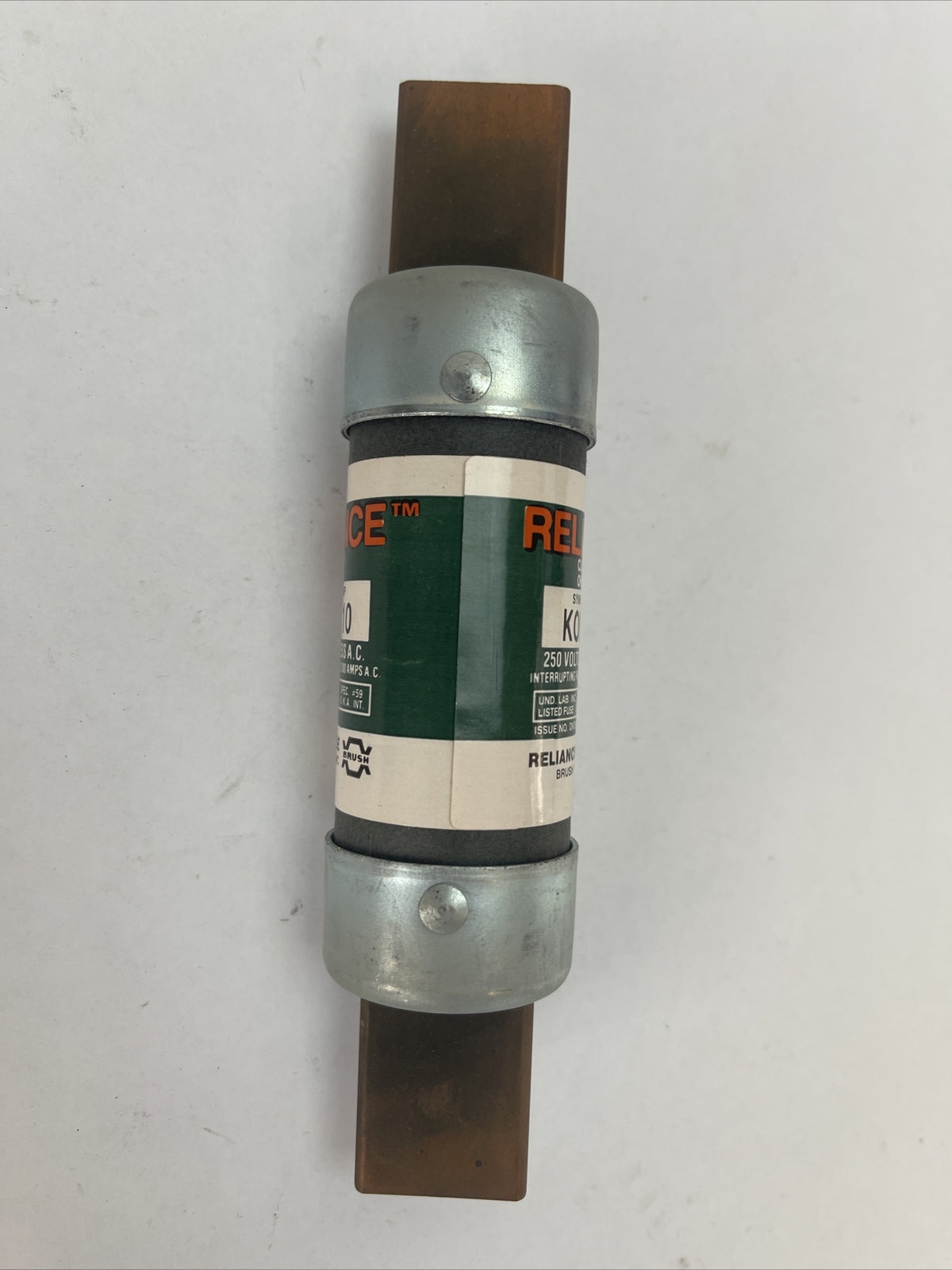 RELIANCE KON110 CLASS K5 ONE TIME FUSE 110AMP 250VAC