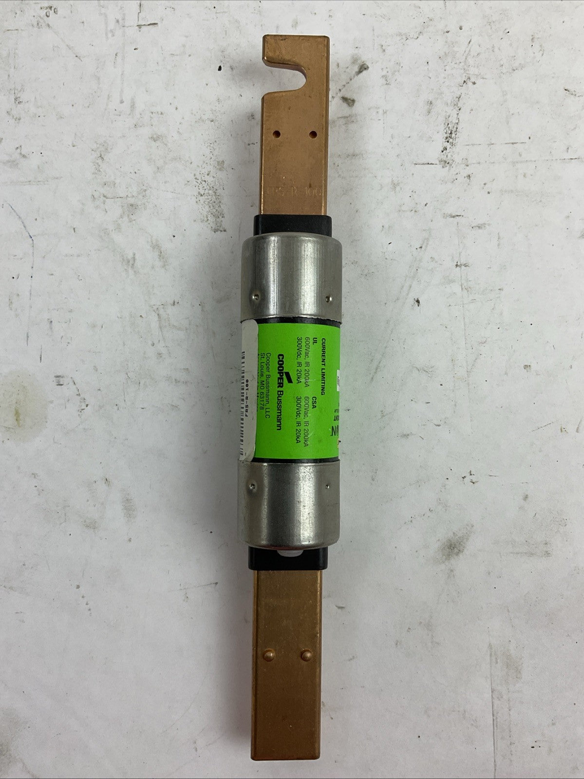 FUSETRON FRS-R-100 300VDC 600VAC 100AMP ENERGY EFFICIENT CLASS K5 FUSE