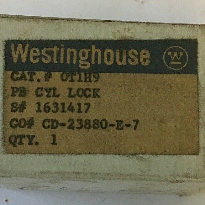 WESTINGHOUSE OT1H9 PUSHBUTTON CYLINDER LOCK 1631417