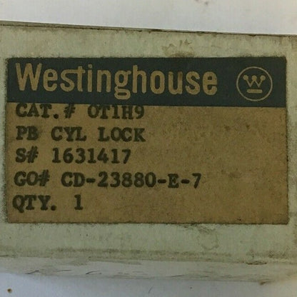 WESTINGHOUSE OT1H9 PUSHBUTTON CYLINDER LOCK 1631417