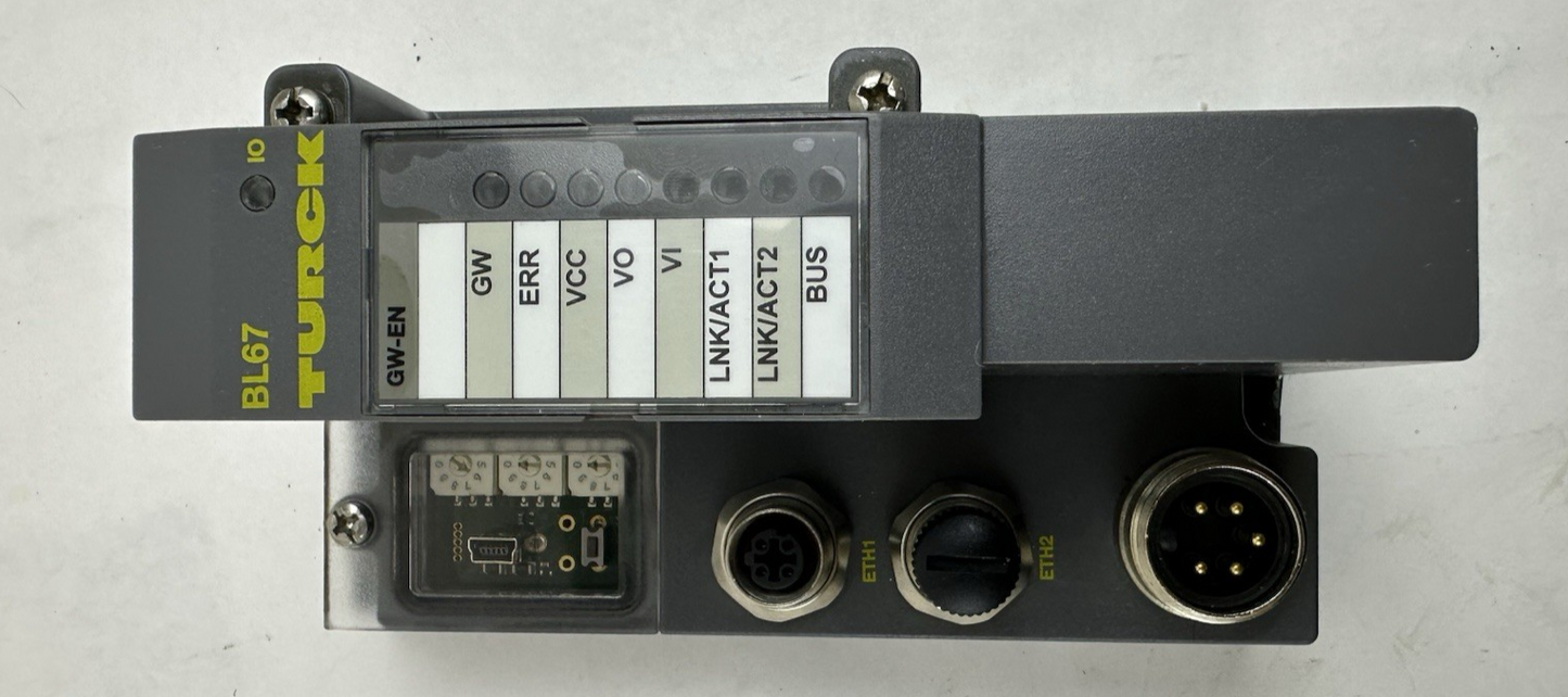 TURCK BL67GWEN 6827214 Multiprotocol Gateway I/O Module Ethernet/IP PROFINET BL6