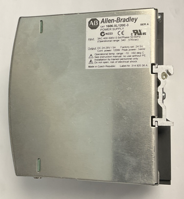ALLEN BRADLEY 1606-XL120E-3 POWER SUPPLY SER.A 500V 50-60HZ