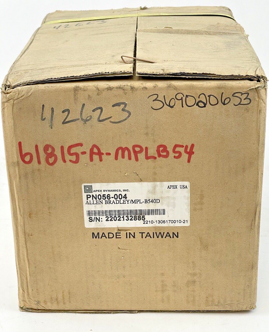 APEX DYNAMICS - PN056 004 - PLANETARY GEARBOX FOR ALLEN BRADLEY MPL-B540D - 4:1