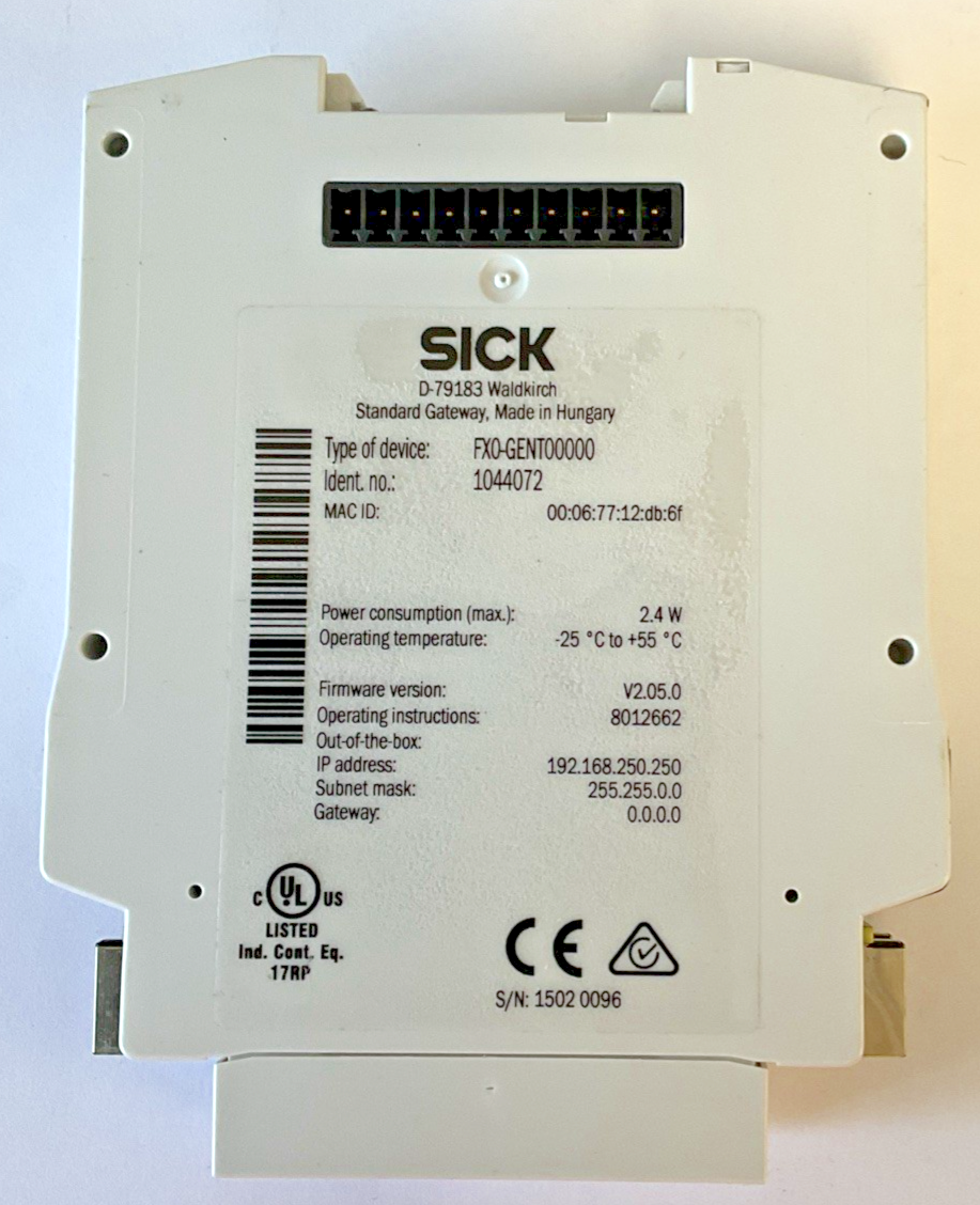 SICK FX0-GENT00000 SAFETY CONTROLLER  2.4W FW:V2.05.0