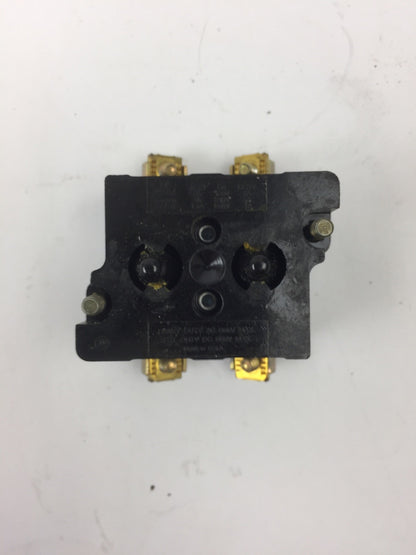 CUTLER HAMMER 10250T/91000T CONTACT BLOCK 2 N.C. 600 VOLT