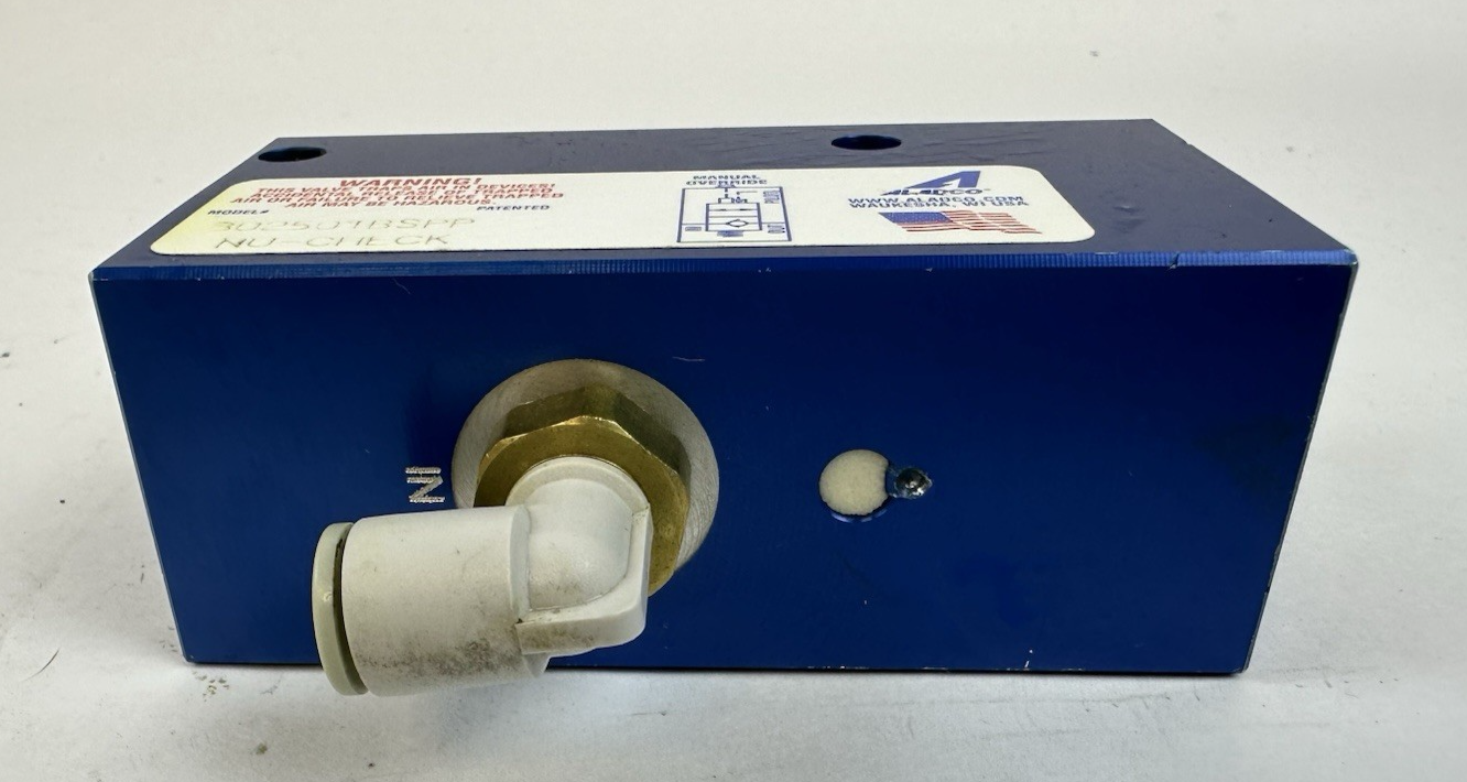 ALADCO 302501 BSPP NU-CHECK Valve 1/4" Port 150 PSI