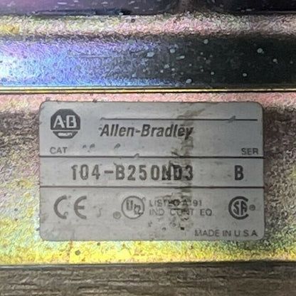 ALLEN BRADLEY 104-B250ND3 SER B REVERSING STARTER 600VAC 304A 3PH 300HP