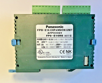 PANASONIC FP0-E16RS EXPANSION UNIT 24VDC 0.1A 250VAC