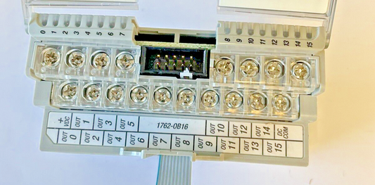 ALLEN BRADLEY 1762-OB16 SINK/SOURCE OUTPUT SER.A REV.C 24VDC NO DOOR/COVER