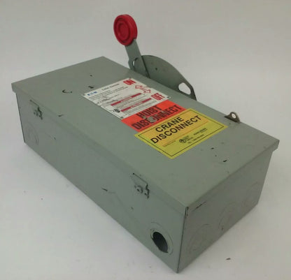 CUTLER HAMMER DH361FGK FUSIBLE SAFETY SWITCH 3P 30A 600VAC 20HP TYPE 1 ENCLOSURE