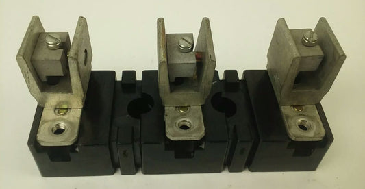 ALLEN BRADLEY 40023-418-02 FUSE BLOCK, 3P, 100A, 600V,4002341802,MISSING 3 BOLTS