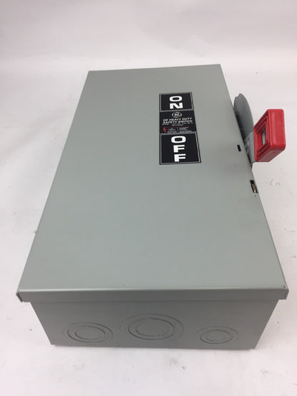 GE TH3222 HEAVY DUTY FUSIBLE SAFETY SWITCH 60AMPS 240VAC 250VDC 15HP 2P MODEL 10