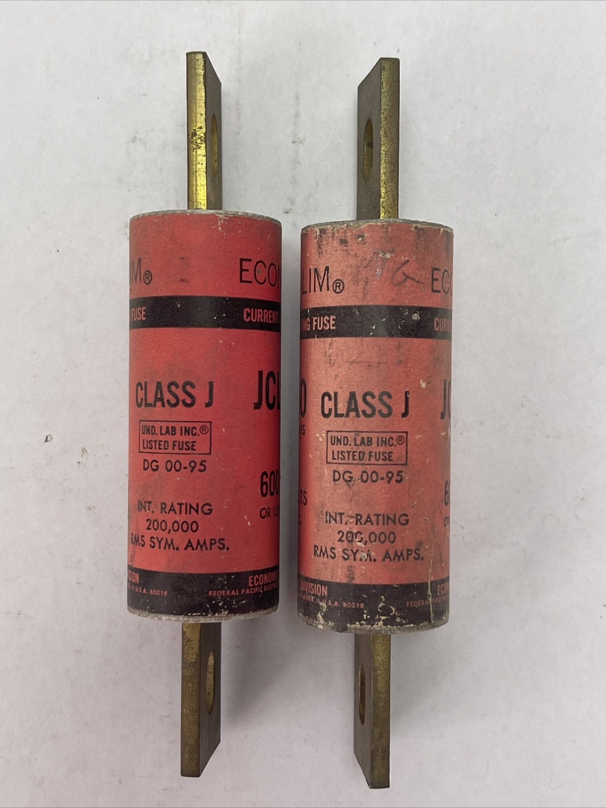 ECONOLIM JCL-90 CURRENT LIMITING FUSE 90AMP 600VAC (LOT OF 2)