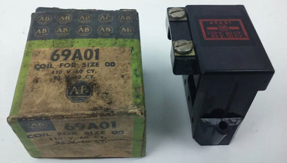 ALLEN BRADLEY 69A01, COIL, 110V @ 60HZ, 93V @ 50HZ, SIZE 00, RENEWAL PARTS