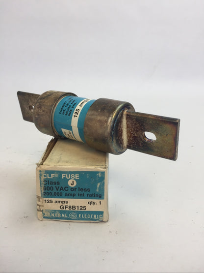GE GF8B125 CLF FUSE 600VAC 125AMP CLASS J