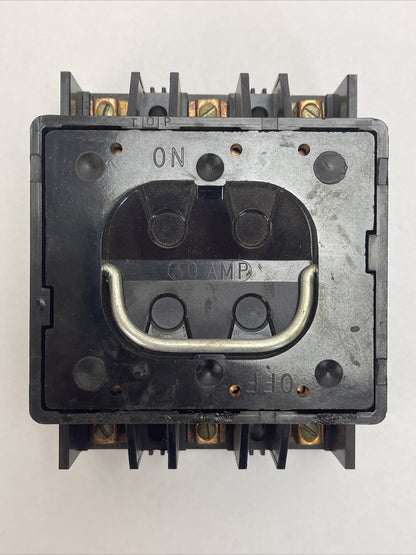 ARROW HART CP-333 PULL-OUT UNIT MISCELLANEOUS SWITCH 30A 240V 7.5HP