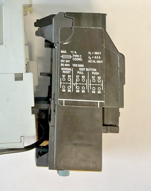ALLEN BRADLEY 100-C09*10 CONTACTOR SER A 600VAC 9A W/ 193-BSB 22 RELAY 15-23A