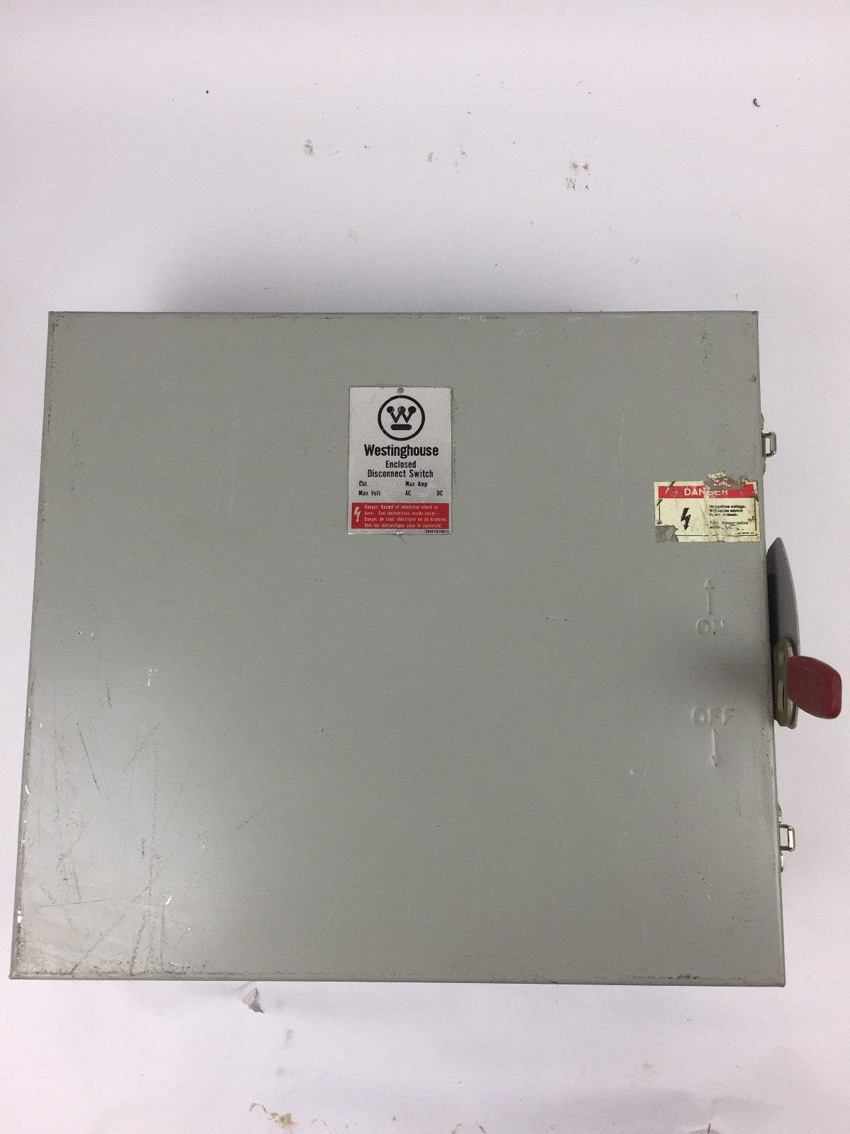 WESTINGHOUSE RDSN6030 SWITCH MAX AMP 30 MAX VOLT 600AC 250DC TYPE 3R RAINPROOF