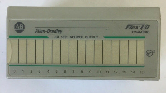 ALLEN BRADLEY 1794-OB16P SER A REV A02 F/W REV BLANK 24VDC SOURCE OUTPUT