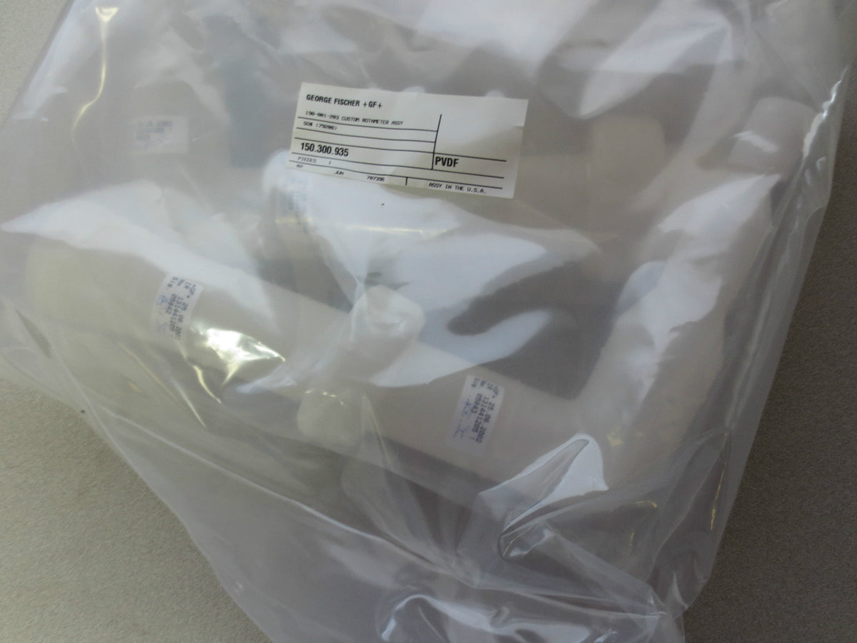 GEORGE FISCHER 150-300-935 / 198-801-203 CUSTOM ROTAMETER ASSY - in SEALED BOX
