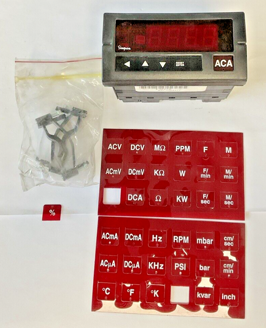 SIMPSON 1FD10 DIGITAL PANEL METER 120VAC 50/60HZ 10VA