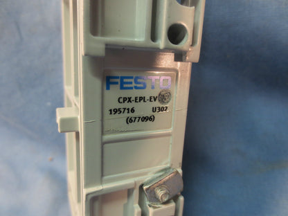 FESTO CPX-EPL-EV / MPA-CPX-SA / 665986 / 23735698 / 13028521 / U941 END PLATE