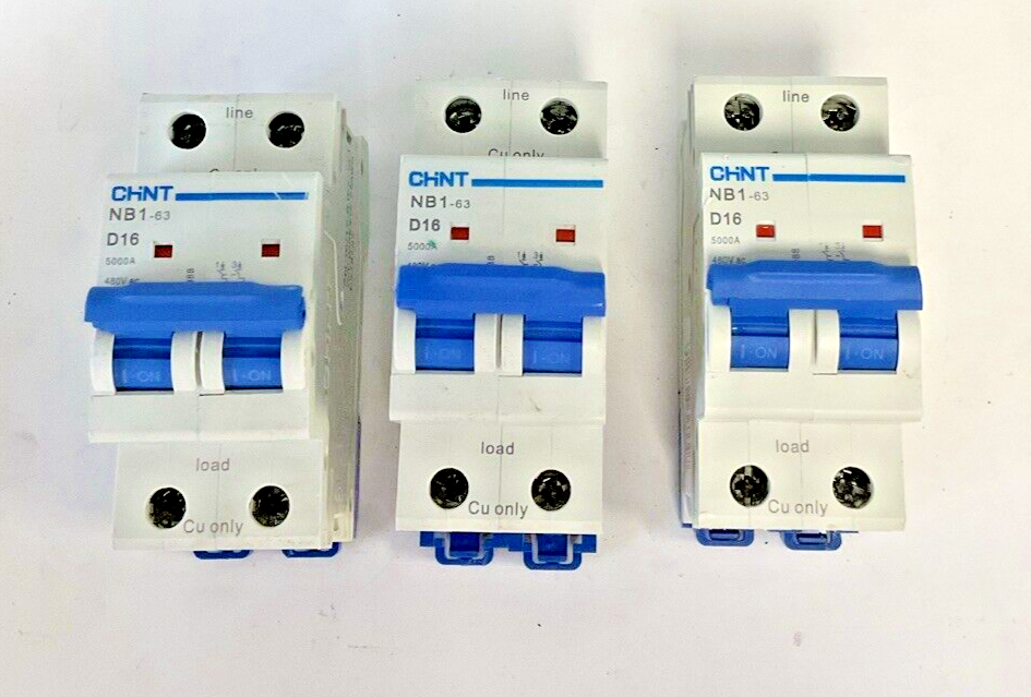 CHINT NB1-63 D16 CIRCUIT BREAKER 480VAC ***LOTOF3***