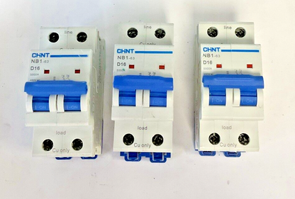 CHINT NB1-63 D16 CIRCUIT BREAKER 480VAC ***LOTOF3***
