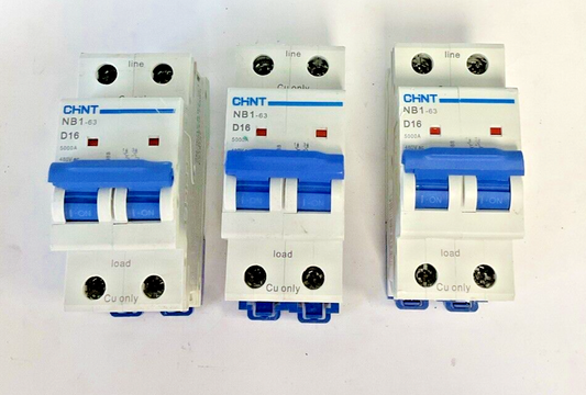 CHINT NB1-63 D16 CIRCUIT BREAKER 480VAC ***LOTOF3***