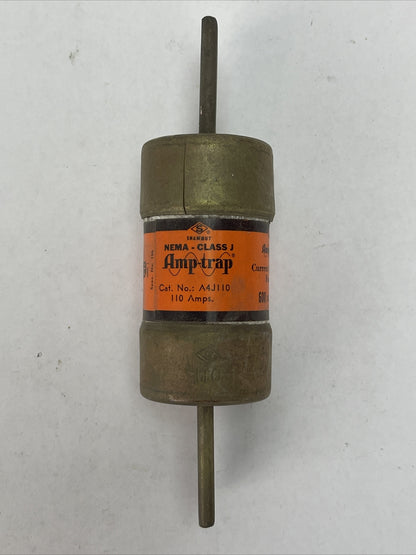 SHAWMUT A4J110 AMP-TRAP CURRENT LIMITING FUSE NEMA CLASS J 110AMP 600VAC