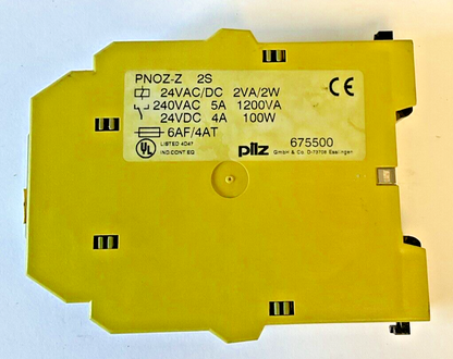 PILZ PNOZ-Z 2S SAFETY RELAY 24VAC/DC 2VA/2W