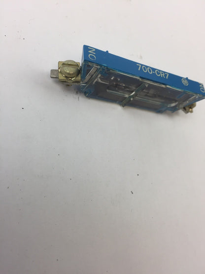 ALLEN BRADLEY 700-CR7 NOMALLY OPEN CONTACT CARTRIDGE TYPE RM RELAY SERIES A
