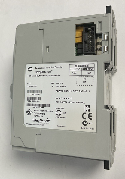 ALLEN BRADLEY 1769-L35E ENET CONTROLLER SER.B 24VDC