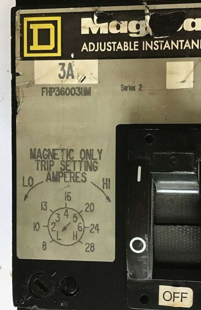 SQUARE D FHP3600311M CIRCUIT BREAKER 600VAC 3A