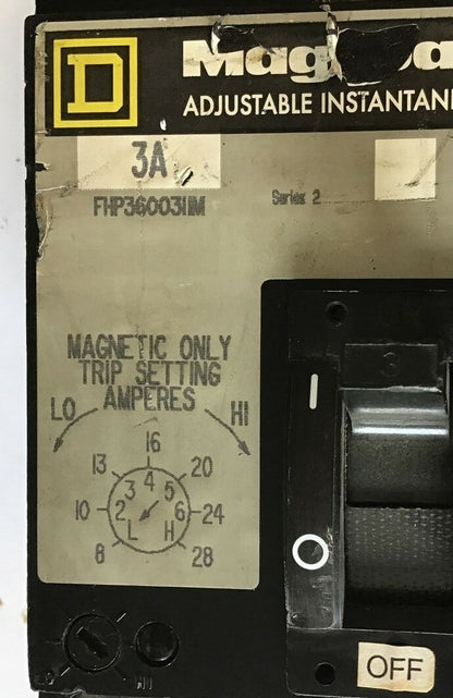 SQUARE D FHP3600311M CIRCUIT BREAKER 600VAC 3A