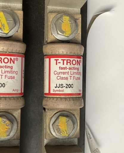 MARATHON 6T200A3B FUSE HOLDER 200A 600V W/ JJS-200 T-TRON FUSES