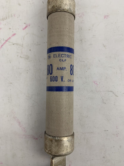 General Electric GF6B80 80A 600V Fuse "Lot of 3"