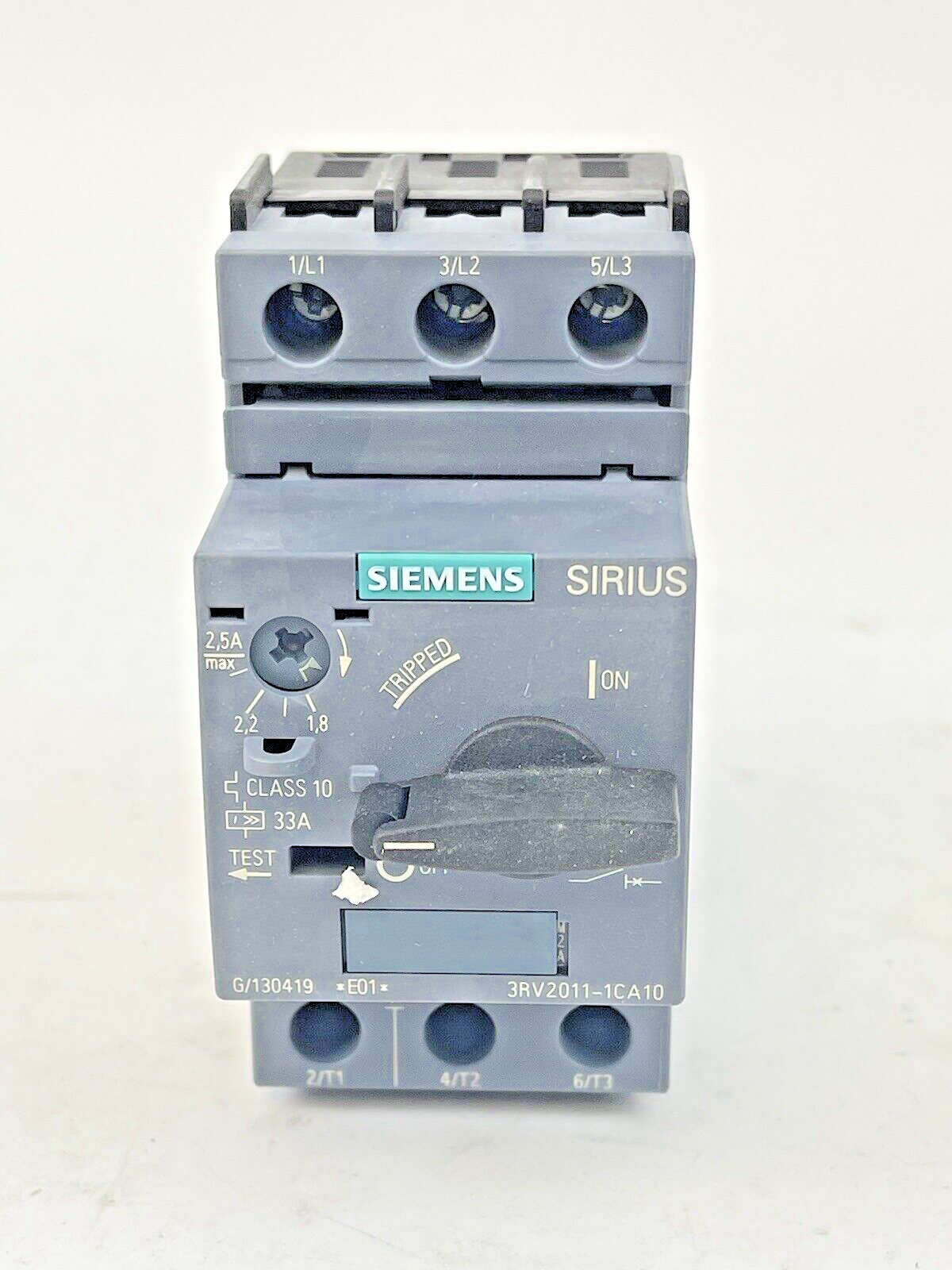 SIEMENS - 3RV2011-1CA10 - CIRCUIT BREAKER / MOTOR PROTECTOR