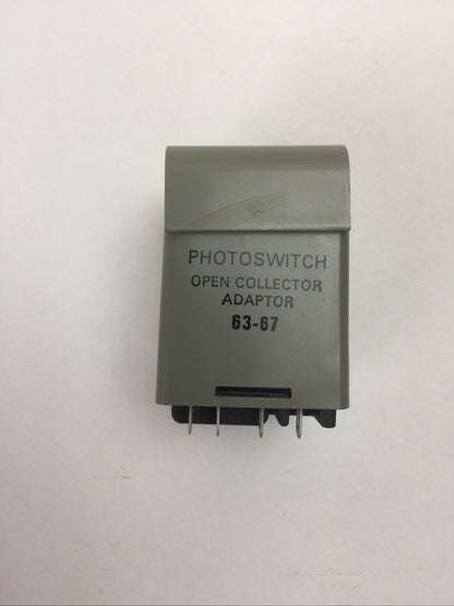 PHOTOSWITCH 63-65 SOLID STATE LOGIC OUTPUT OPEN COLLECTOR CURRENT SINK